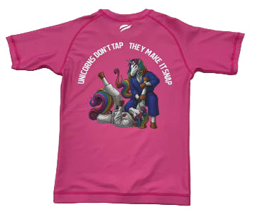 Unicorns Don't Tap - Pink Rashguard
