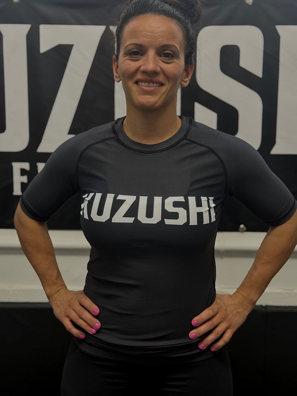 Short Sleeve Black Rashguard