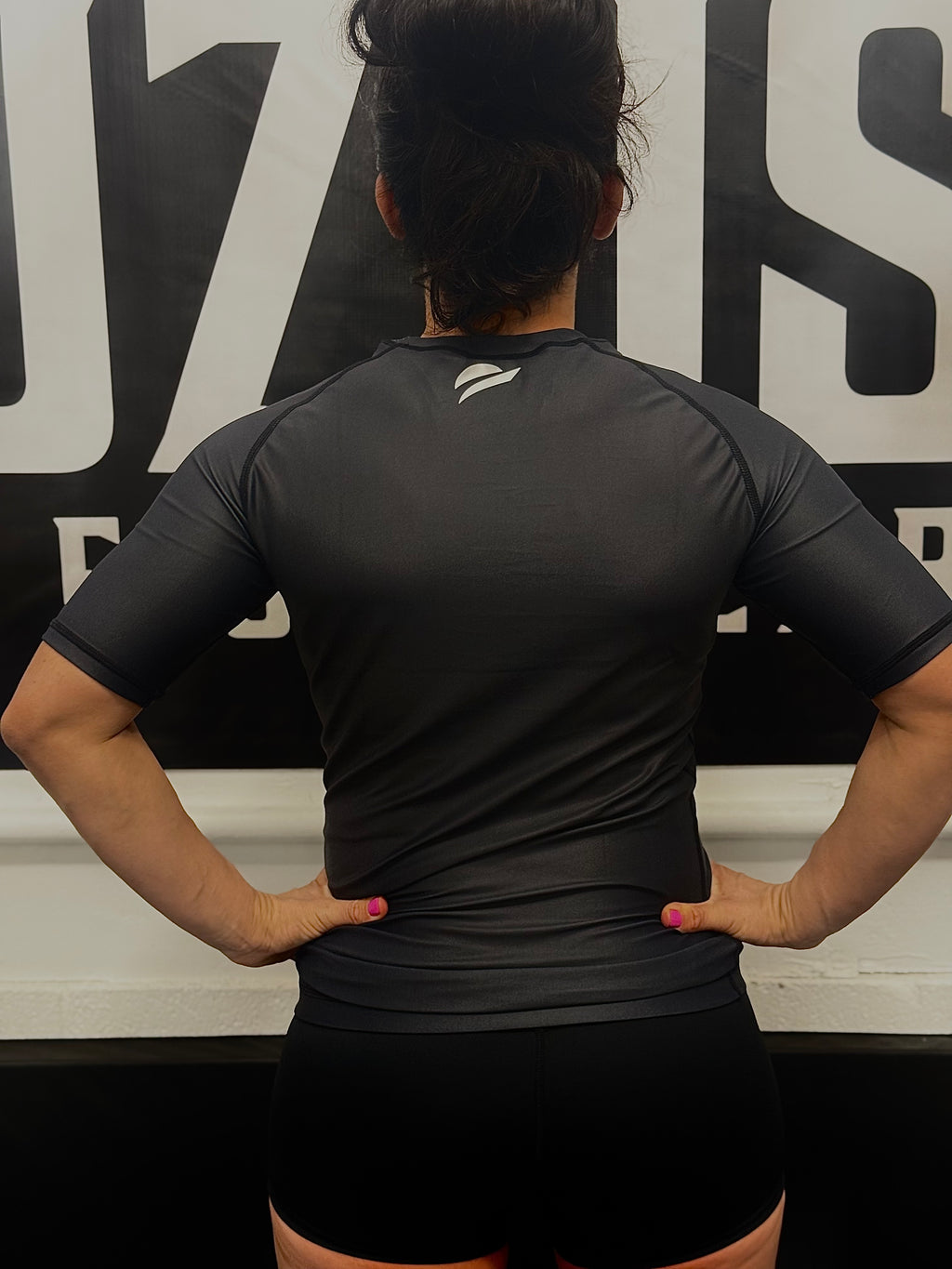 Short Sleeve Black Rashguard